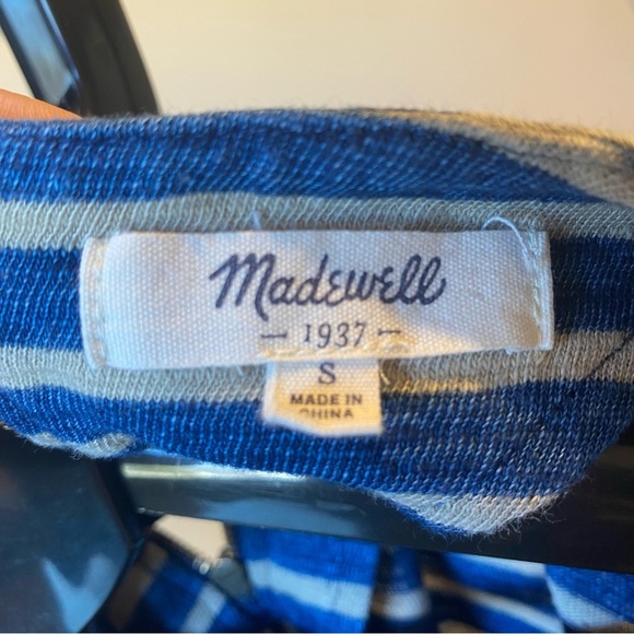 Madewell Blue Striped Shirt - Picture 2 of 3